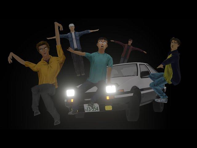 Initial D Blender: Outakes and animation goofiness