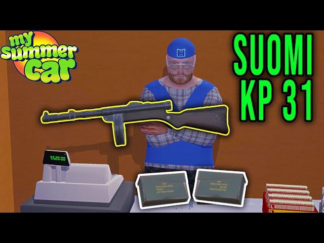 SUOMI KP 31 - NEW GUN TOY FOR PLAYER - My Summer Car