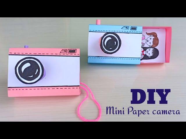 How to make a paper camera /DIY paper camera |Easy DIY/mini paper camera/School hacks/ Origami craft