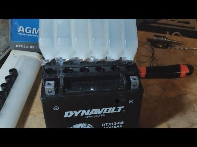 How To Fill and Prep a New Motorcycle Battery