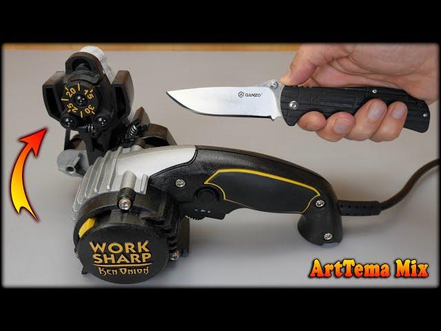 Work Sharp Ken Onion | The technique of sharpening the convex cutting edge of a folding knife.