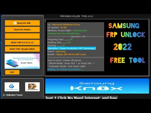 Samsung Frp Unlock Tool 2022 | Knox Frp Unlock Tool | All Samsung Frp Bypass Tool