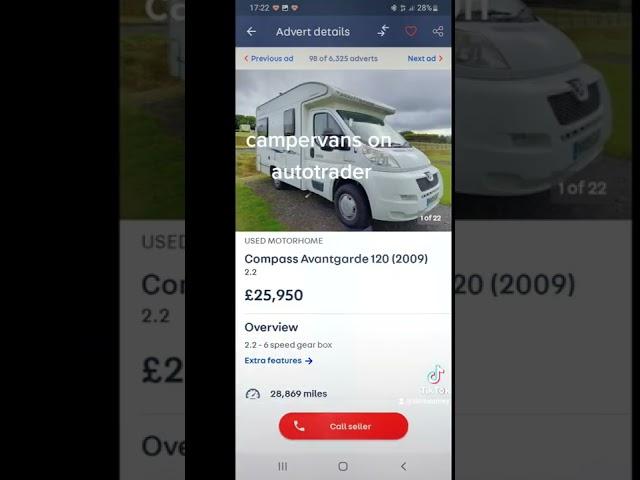 motorhomes for sale on autotrader