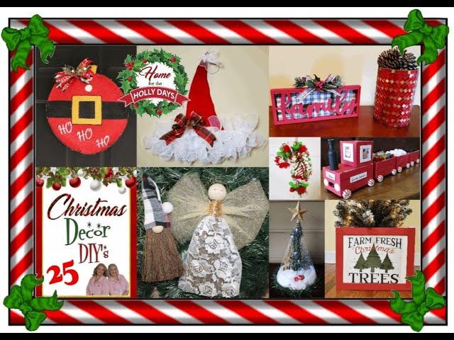 25 CHRISTMAS HOME DECOR DIY's on a Budget |  HOLIDAY Decoration Tutorials | Beginner Craft Projects