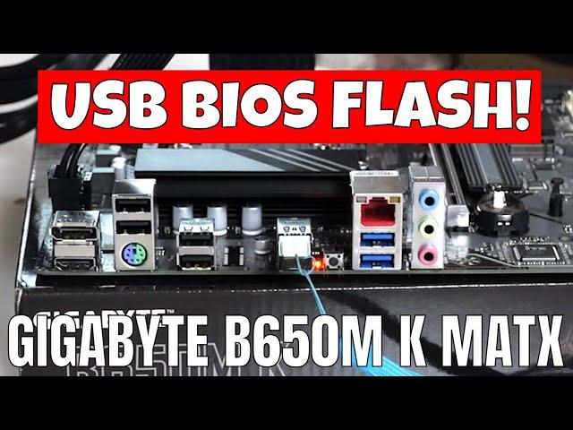 How To Use USB BIOS Flash Gigabyte B650M K UD Qflash