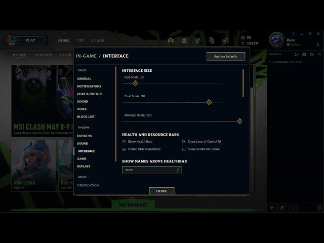 How to keep the same settings on every account in League of Legends