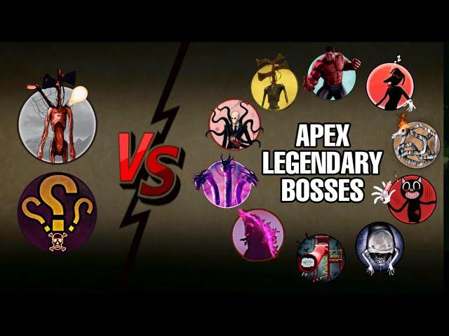 Monster Head, All in One Vs APEX Legendary Bosses | Most Epic Video