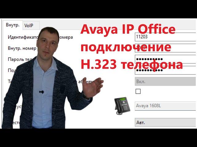 Avaya IP Office. Подключение h323 телефона.