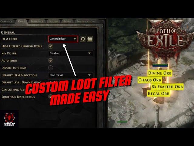 Path of Exile 2 - How to Make Your Own Loot Filter