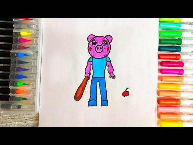 Как нарисовать Джорджа из Пигги Роблокс глава 12 How To Draw Piggy Roblox chapter 12