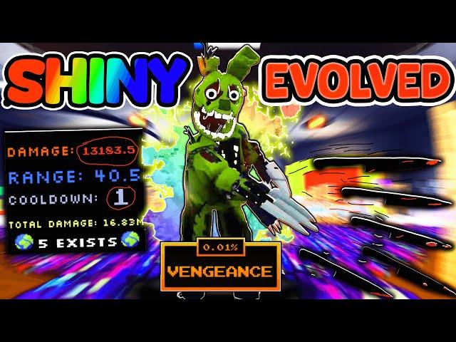 SHINY EVOLVED SPRINGTRAP IS INSANELY GOOD... (13k dps) (Five Nights TD)