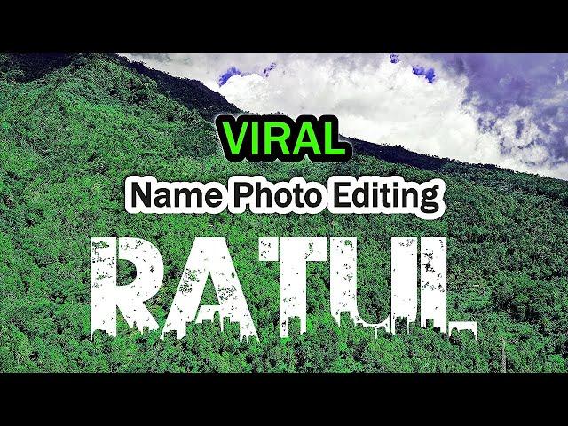 Viral name photo editing | Urban jungle font editing