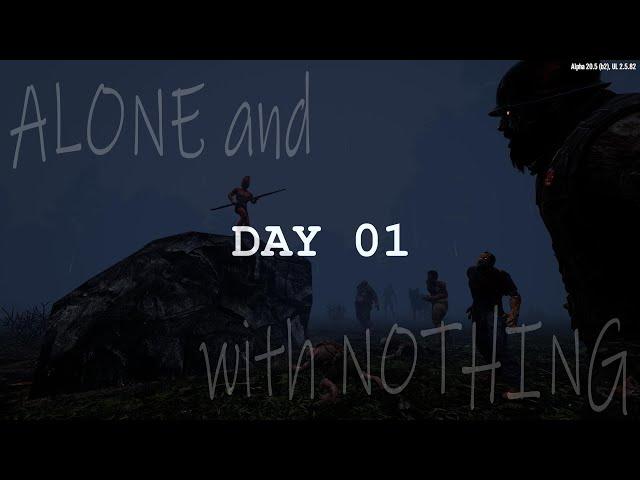 DAY 1 ► 25% LOOT  7 Days to Die  Undead Legacy  Insane/Nightmare/Feral Sense/No Traders/One Life