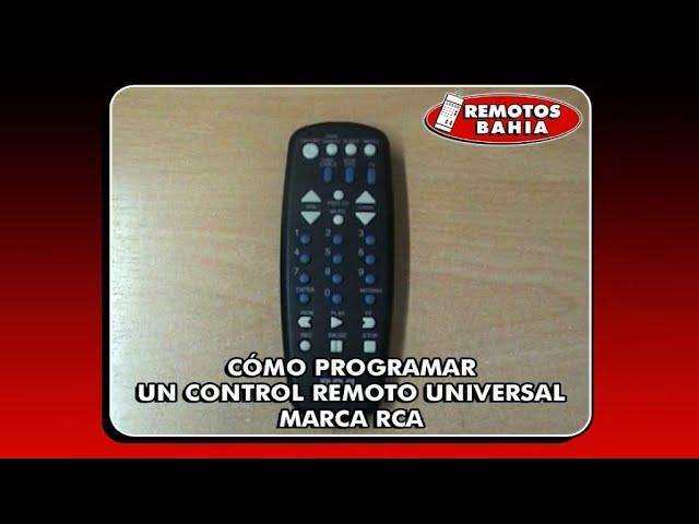 CÓMO PROGRAMAR CONFIGURAR UN CONTROL REMOTO UNIVERSAL RCA RCU404 MITZU RADOX 846  REMOTOS BAHIA