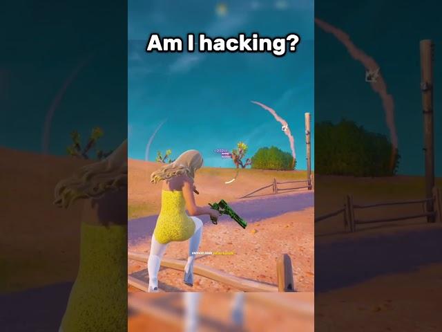 Am I Hacking?  #fortnite #fyp