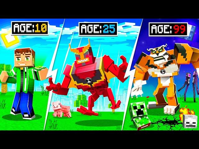 Upgrading BEN 10 ALIENS to GOD ALIENS in MINECRAFT!