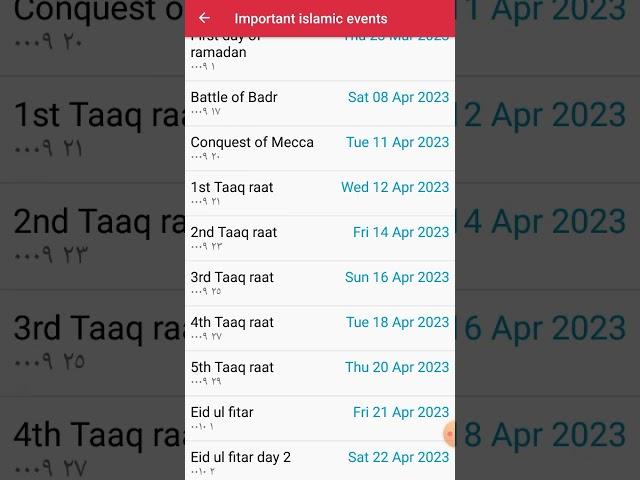 Islamic Hijri Calendar 2023 Best Android Apps