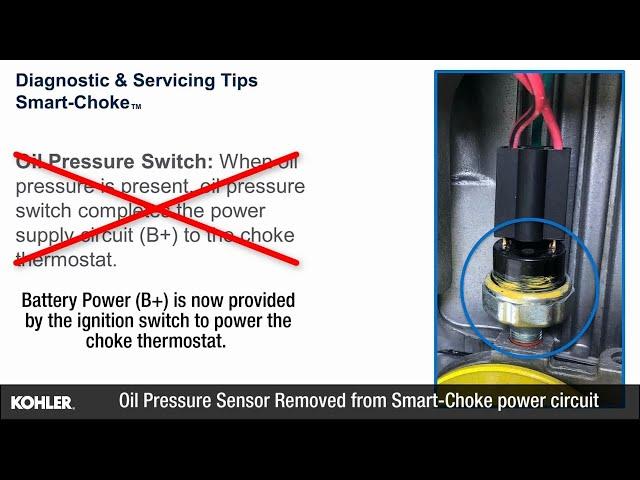 KOHLER Smart-Choke Oil Pressure Switch Delete Kit