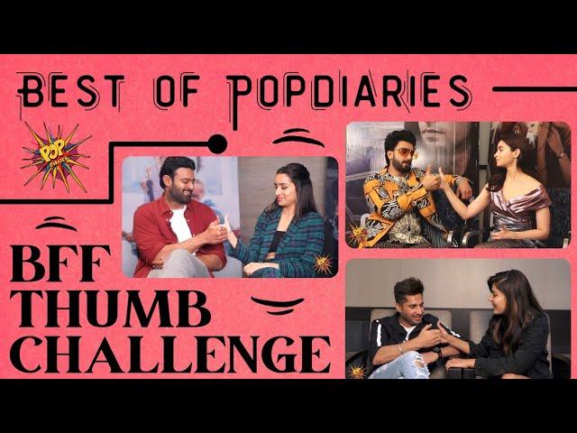 BFF THUMB CHALLENGE Best Of Popdiaries Segment | Friendships Day Special | @ipopdiaries #challenge