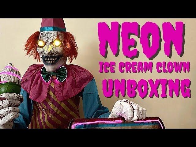 Neon Ice Cream Clown