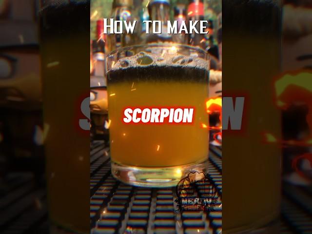 Scorpion (A cocktail inspired by Mortal Kombat) #cocktail #mortalkombat #netherrealmstudio #scorpion