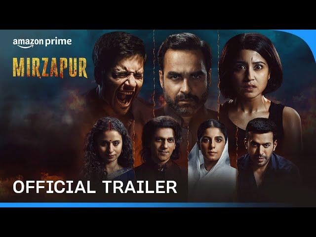 Mirzapur Season 3 - Official Trailer | Pankaj Tripathi, Ali Fazal, Shweta Tripathi, Rasika Dugal