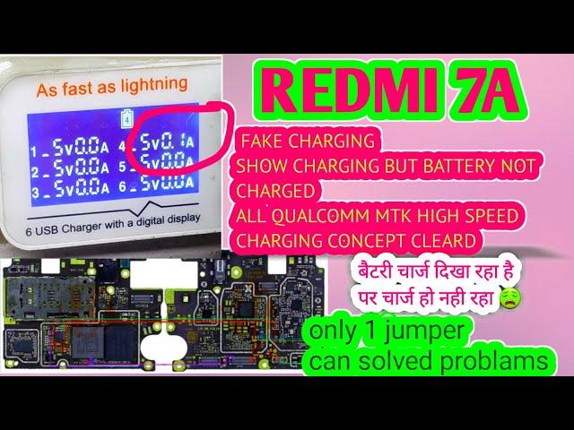 Redmi 7a Slow Charging Battery Not Holding Charge ! Fake Charging Problem Solved