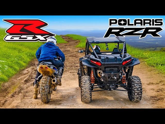 Off-road Super Bike v Polaris RZR: DRAG RACE