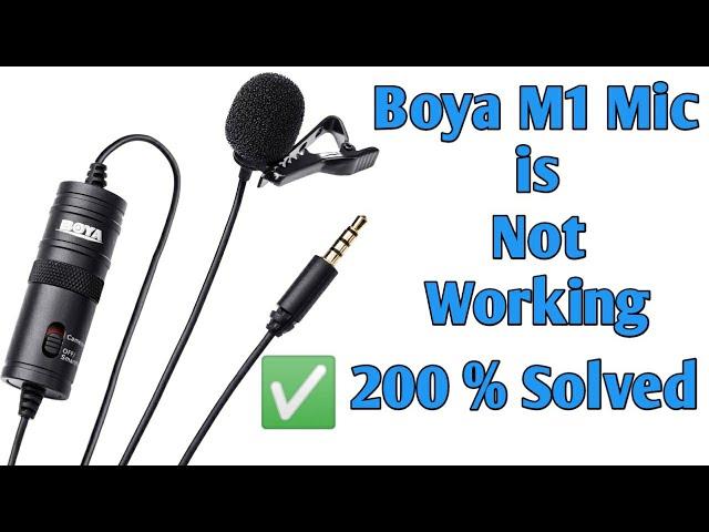 [SOLVED] Boya M1 Mic is not working in my computer | Mic problem in PC