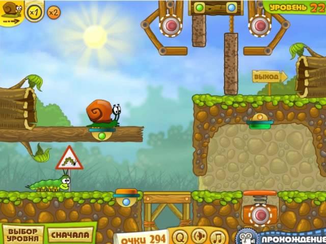 Snail Bob  Игра Улитка Боб 2 часть прохождение уровней 21 -24