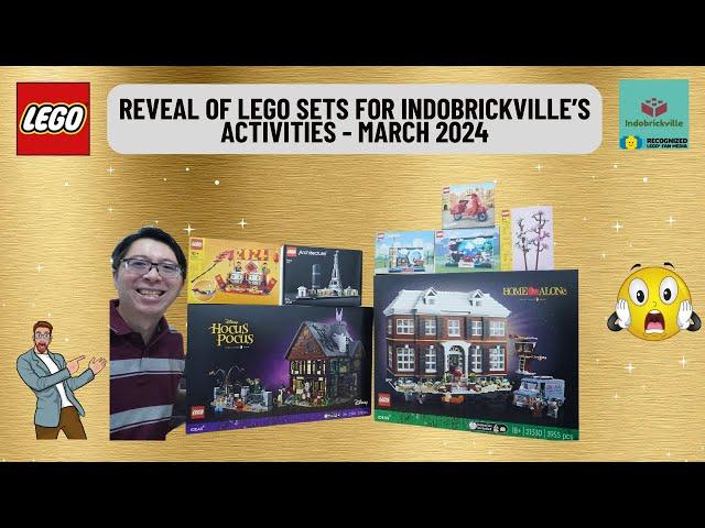 Indobrickville received LEGO sets from The LEGO Group for various activities in March 2024