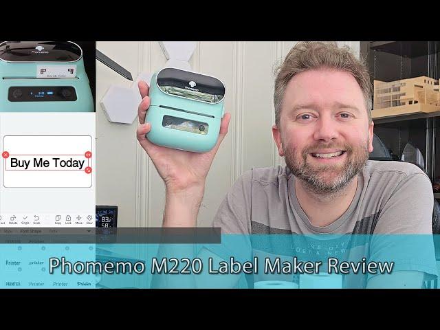 PORTABLE INK FREE CUSTOM LABELS - Phomemo M220 Label Maker Review