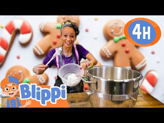 Meekah's Gingerbread Factory  | Blippi! | Preschool Learning | Moonbug Tiny TV