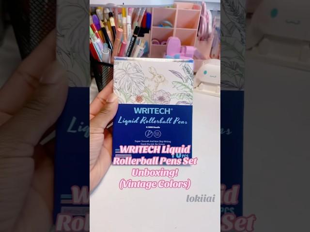 WRITECH LIQUID ROLLERBALL PENS STATIONERY SET UNBOXING! #shorts #art