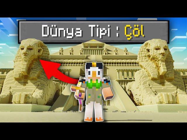 Minecraft'ta TEK BİYOM ÇÖL!