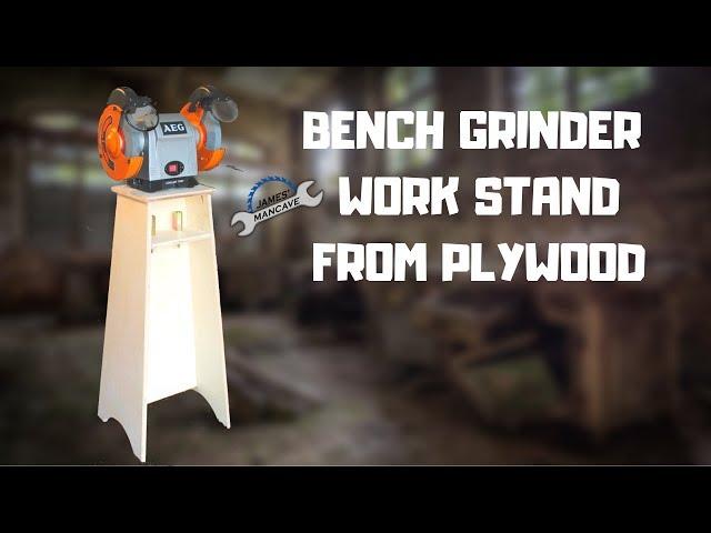 Simple Plywood Bench Grinder Stand #AEGpowertools #Evolutionr185ccsx+