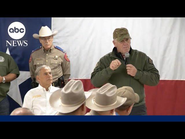 Incoming border czar Homan and Texas Gov. Abbott make visit to Texas border