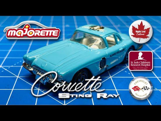 Majorette '58 Corvette Sting Ray (238) St. Jude Children's Research Hospital charity auction