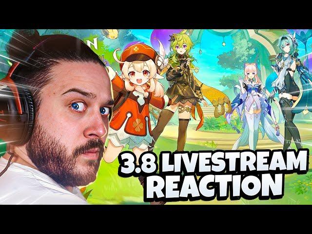 3.8 LIVESTREAM REACTION (NEW EVENT, NEW SKINS, NEW FONTAINE UPDATE) | Genshin Impact