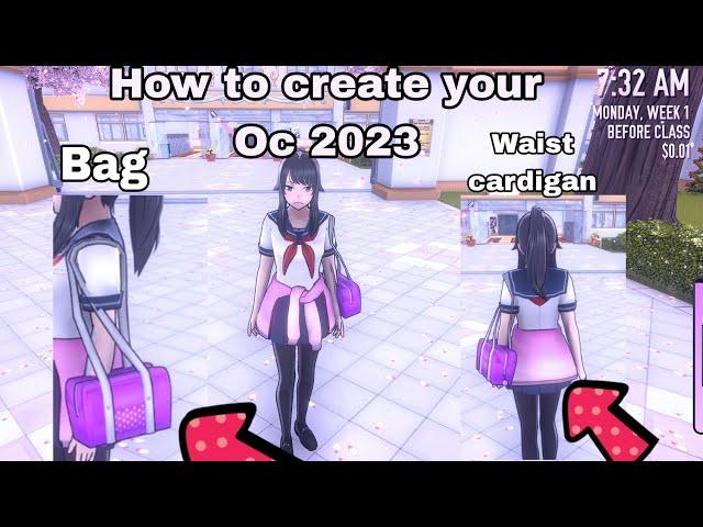 How to create your Oc 2023/part 18 Yandere Simulator Tutorial #yanderesimulator #tutorial #game