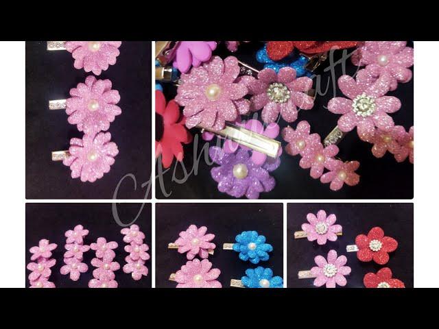 How to make foam flowers.