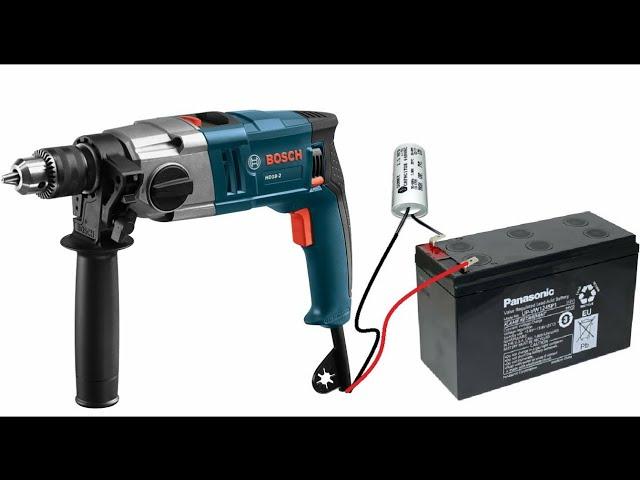 Convert 220v ac Universal Motor drill to 12V DC Motor drill machine