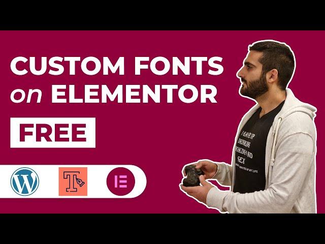 How I upload ANY custom font on Elementor Free & WordPress - Step by step guide