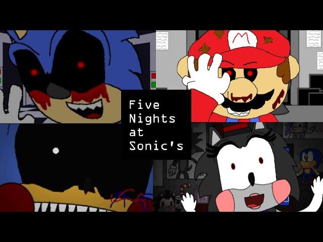 Five Nights At Sonics (Fnas 1-6) all jumpscares