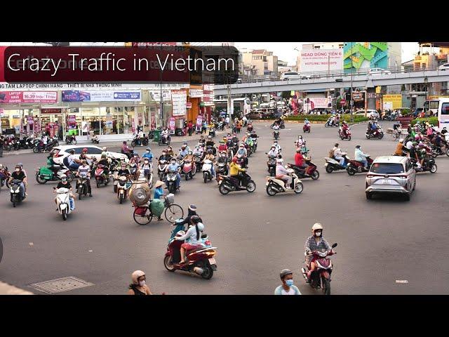 Crazy yet Organized Traffic in Vietnam Ho Chi Minh