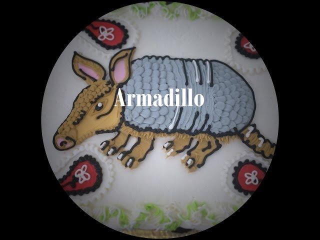 Hand-Drawn Armadillo Cake (Time-Lapse)