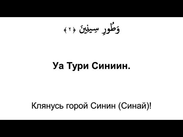 Сура 95. Ат-Тин (Смоковница)