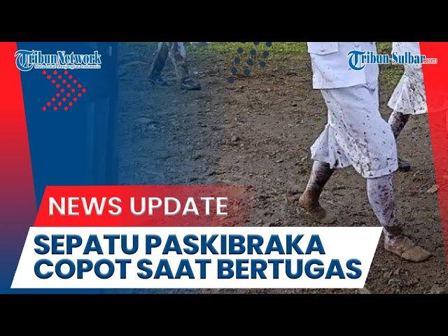 Sepatu Paskibra Mamuju Copot saat Bertugas - TRIBUN SULBAR