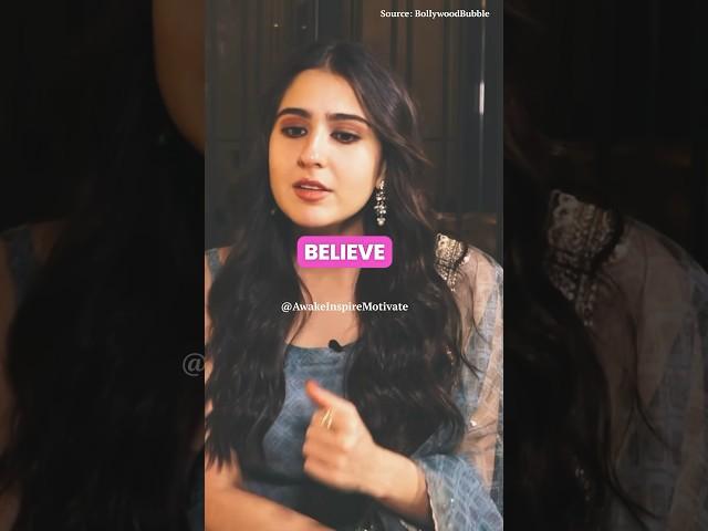 Drag Yourself Down?- Sara Ali Khan #saraalikhan #motivation #shorts #ytshorts