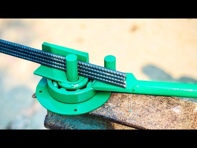 Useful ideas for Metal Bar Bending || Bending Tricks for Flat Bar || Metal bender